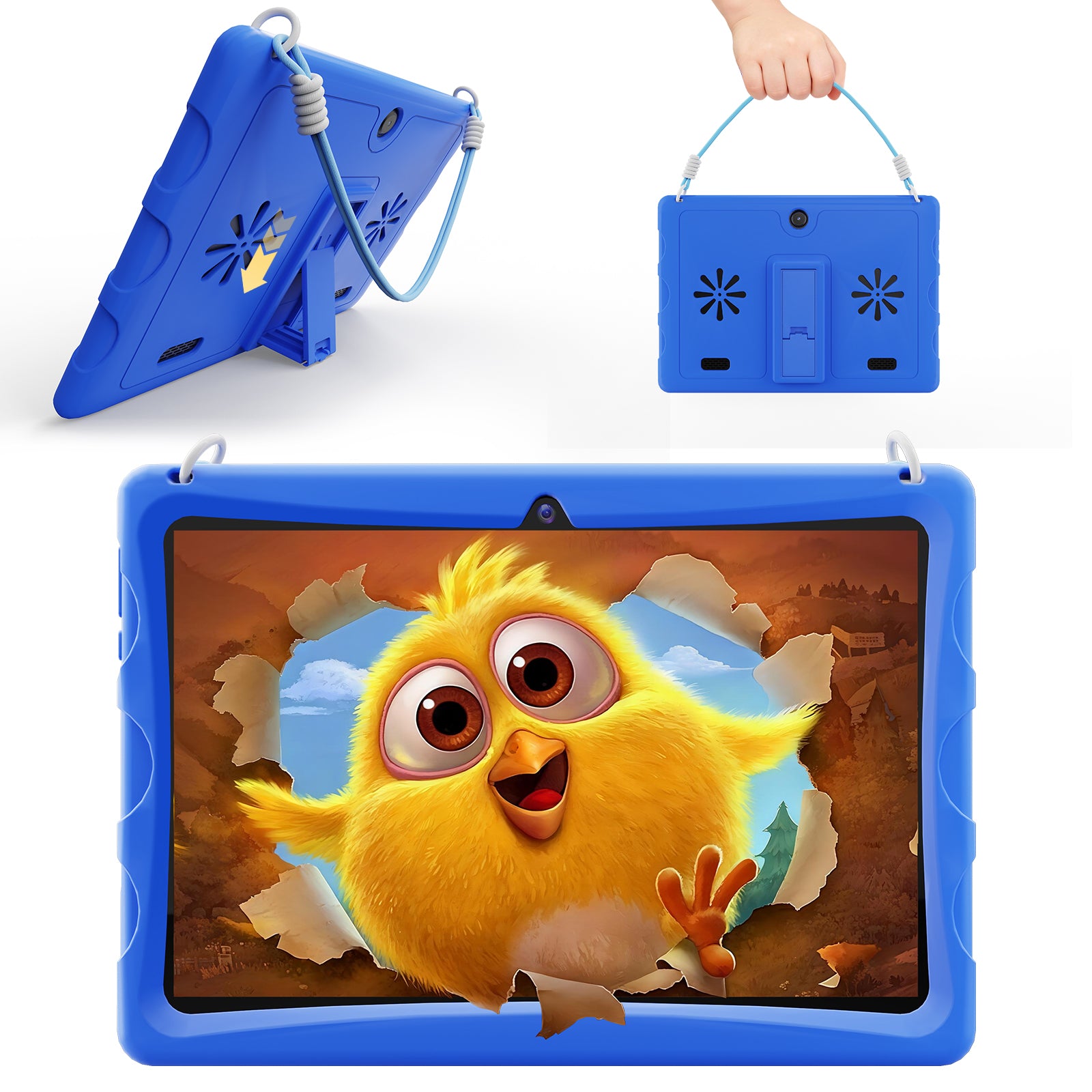 Doundy 10.1" Android 15 Kids Tablet, 6GB & Dual Camera Tablet for Kid, 6000mAh，Parent Control