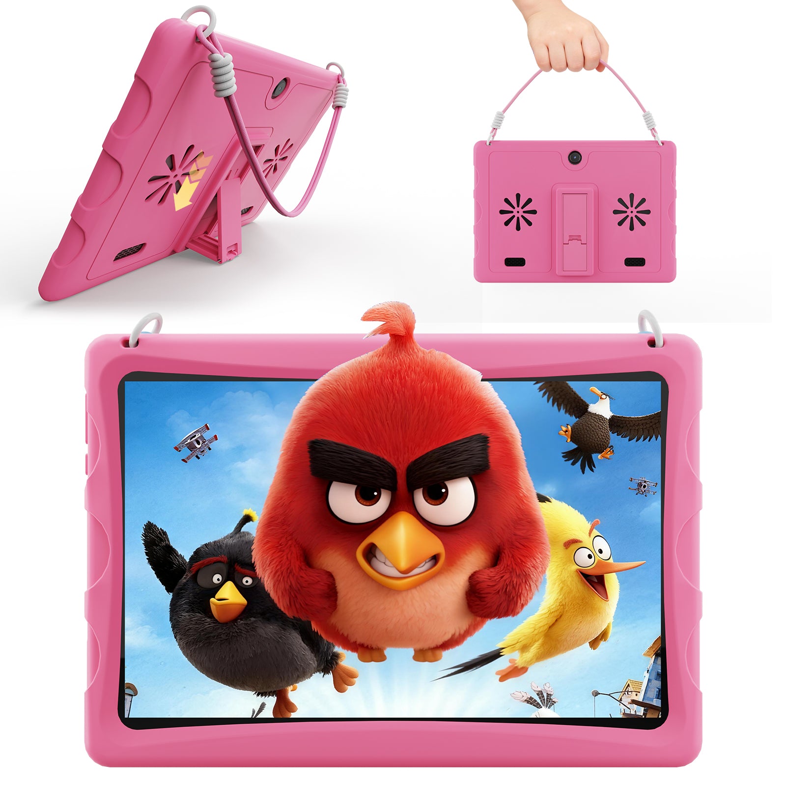 Doundy 10.1" Android 15 Kids Tablet, 6GB & Dual Camera Tablet for Kid, 6000mAh，Parent Control