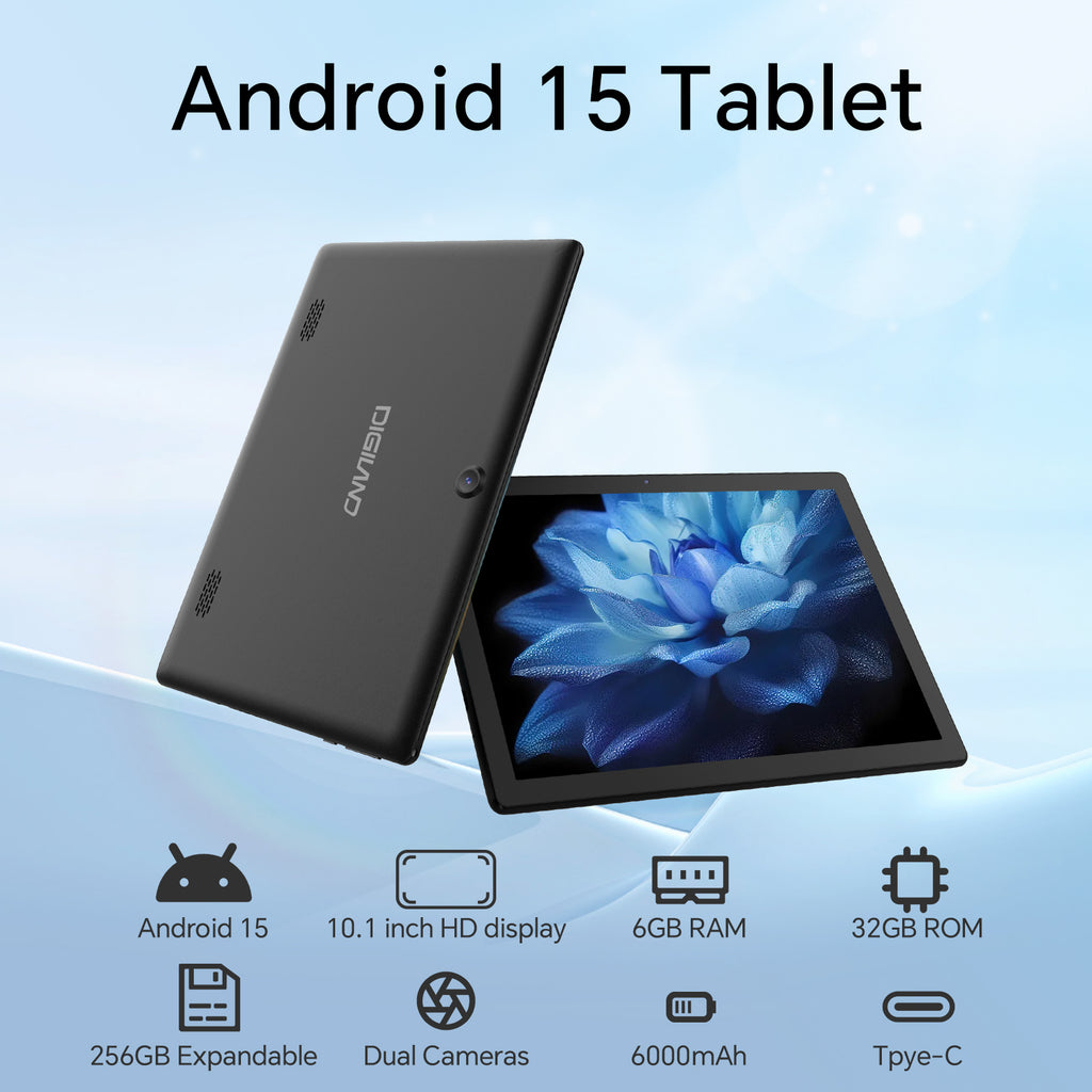DOUNDY MID1050-AE 10.1 inch Adult Business Tablet Android 15 6GB RAM 32GB ROM