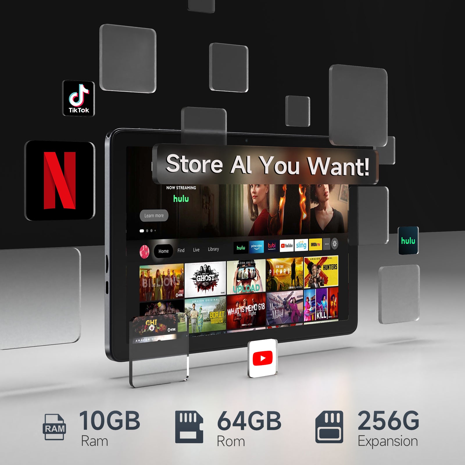 MID1061-B Android 15 Tablet | 10GB + 64GB