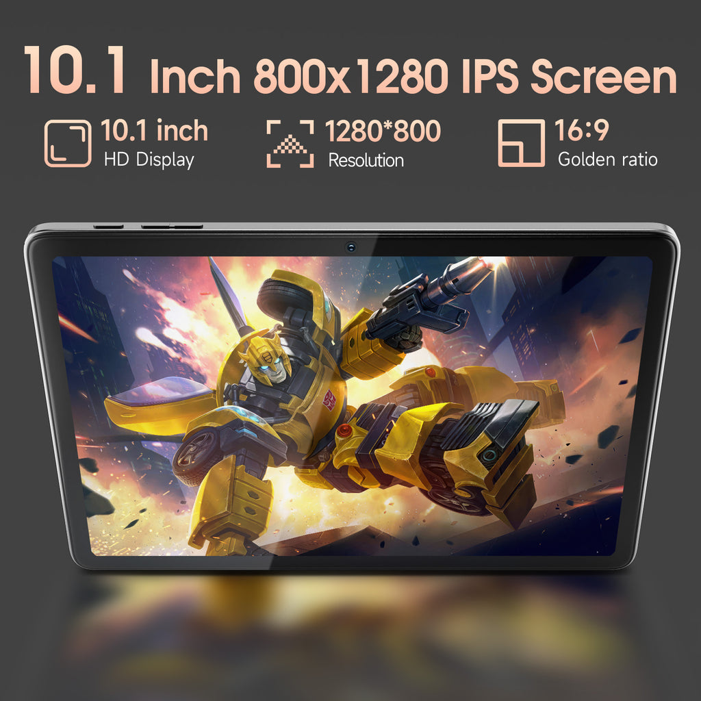 Doundy 10.1 Inch Tablet, Helio G80 Octa-Core, 10+64GB Android Pad, 8+13MP Dual Camera, Long-Lasting Battery for Work & Play Tablet Computer