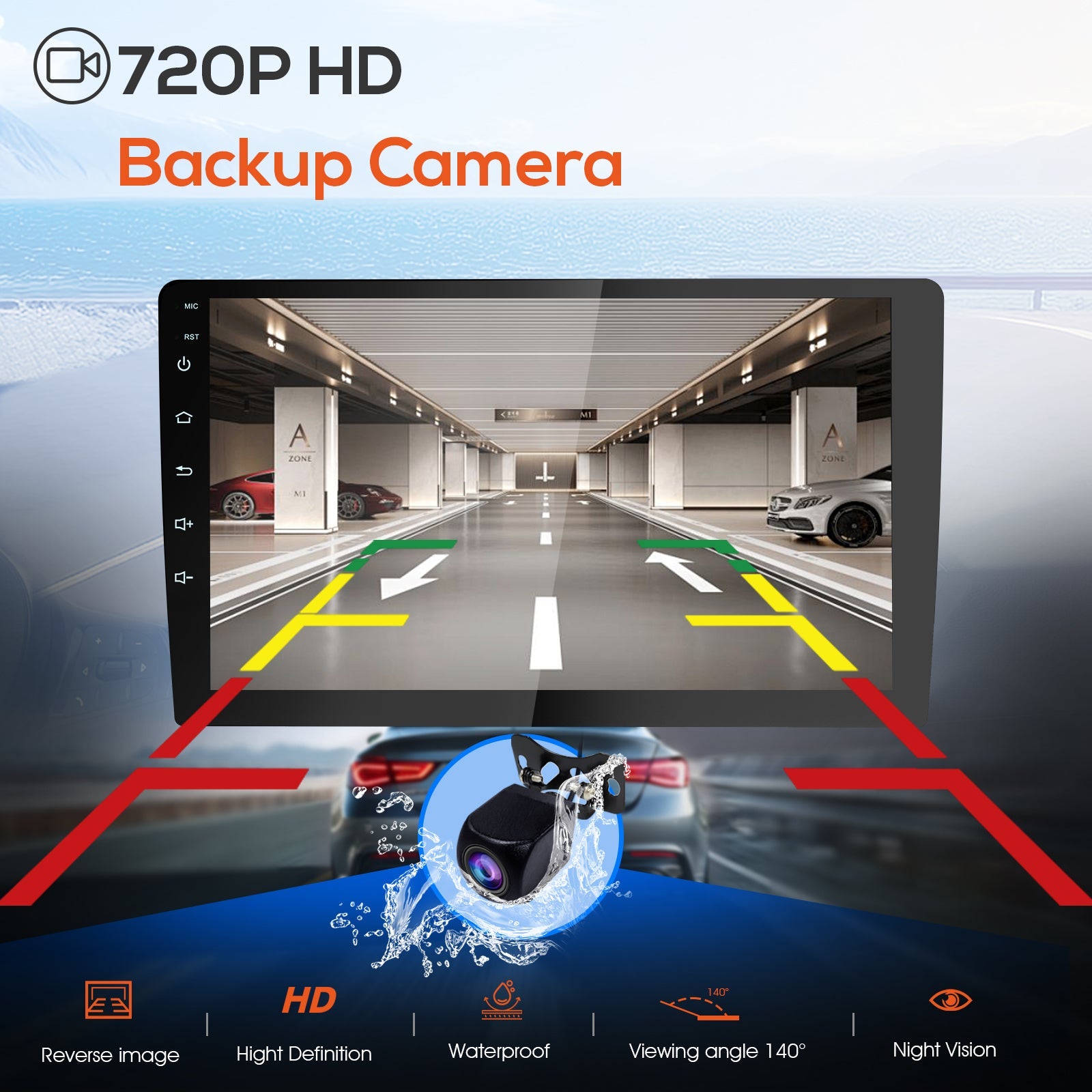 DOUNDY CVD1661-AJ 10.1" Double Din Car Stereo For Most Vehicles