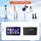 DOUNDY CVD1661-AJ 10.1" Double Din Car Stereo For Most Vehicles