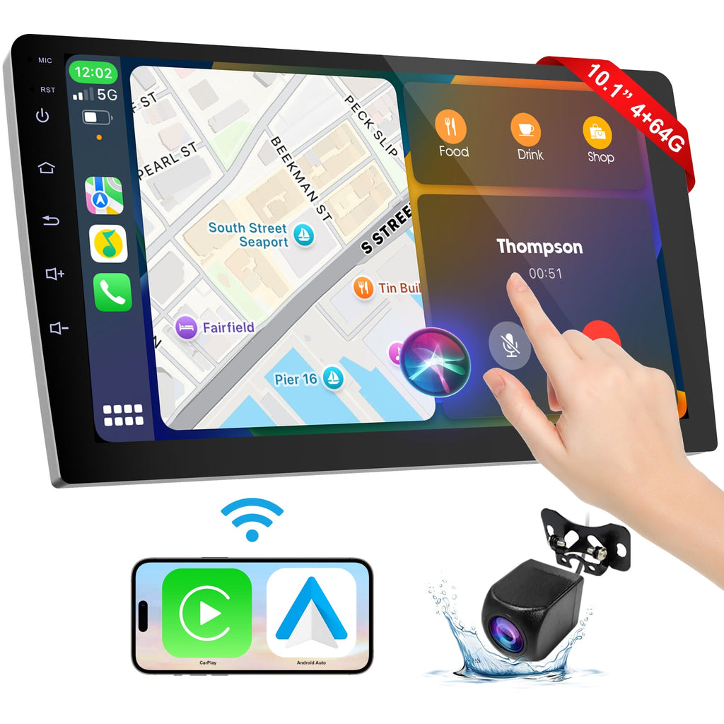 DOUNDY CVD1943-ZA 10.1" Double Din Car Stereo