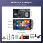 DOUNDY CVD7496-AJ 7" Double Din Car Stereo For Most Vehicles