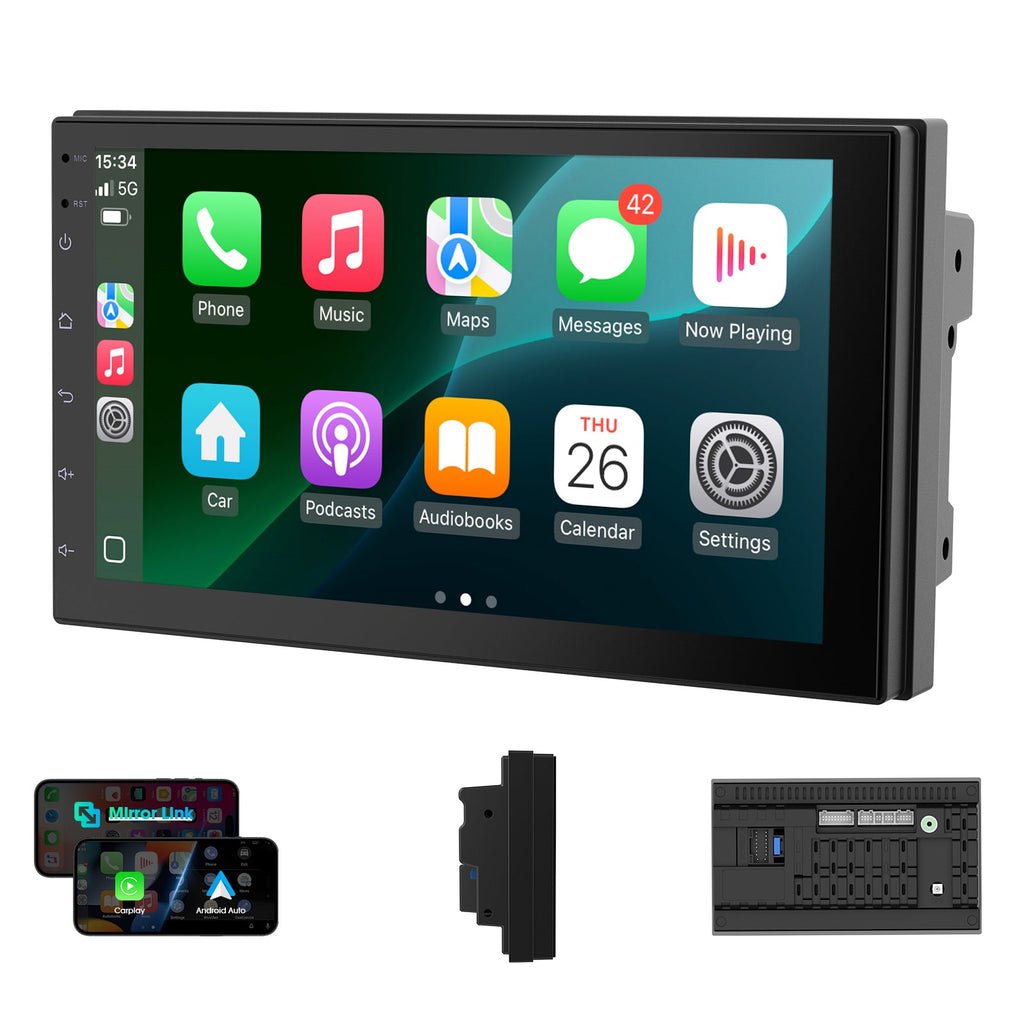 DOUNDY CVD7621-AJ 7" Double Din Car Stereo For Most Vehicles