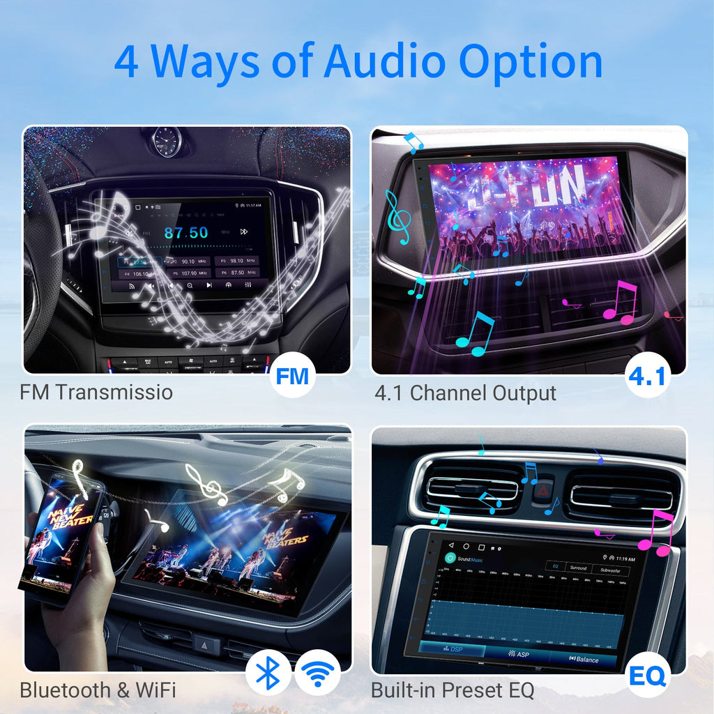 DOUNDY CVD7621-AJ 7" Double Din Car Stereo For Most Vehicles