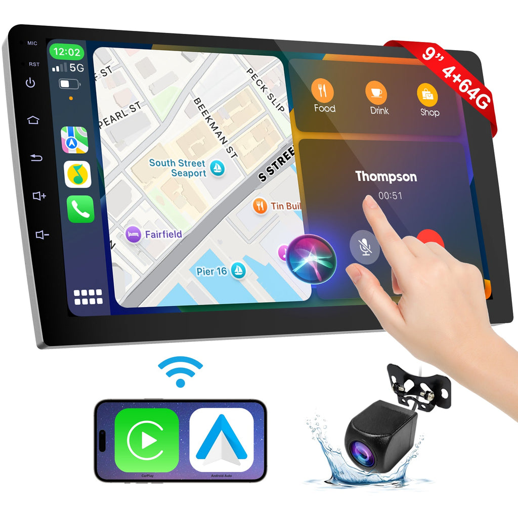 DOUNDY CVD9661-RK 9" Double Din Car Stereo