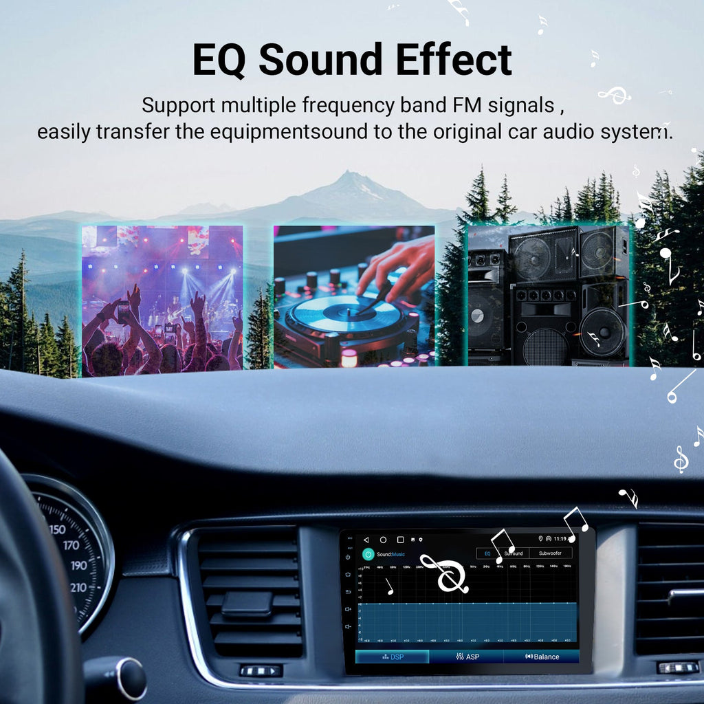 DOUNDY CVD9661-RK 9" Double Din Car Stereo