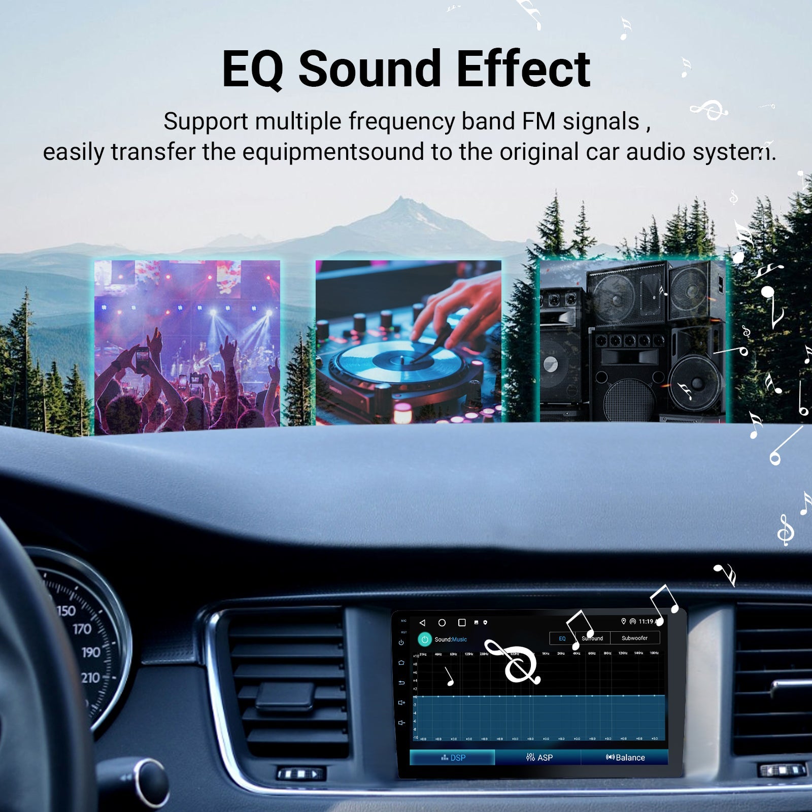 DOUNDY CVD9661-RK 9" Double Din Car Stereo