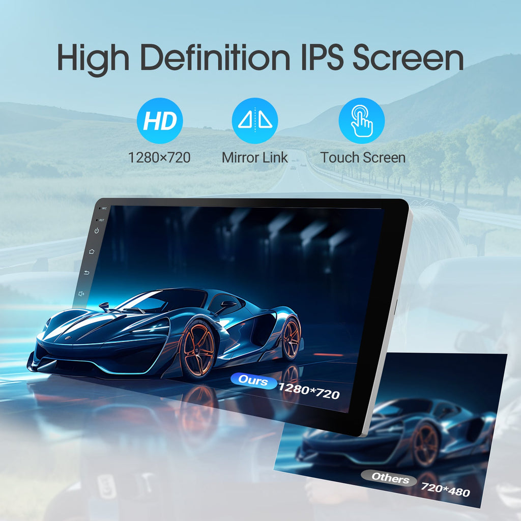 DOUNDY CVD9661-RK 9" Double Din Car Stereo