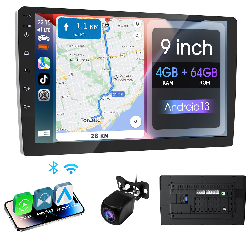 DOUNDY CVD9943-ZA 9" Double Din Car Stereo