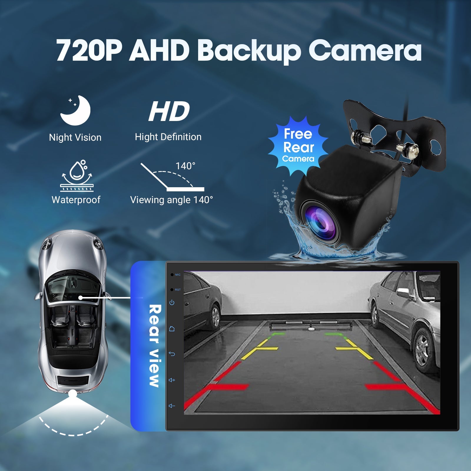 DOUNDY CVD9943-ZA 9" Double Din Car Stereo