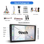 DOUNDY CVD9943-ZA 9" Double Din Car Stereo