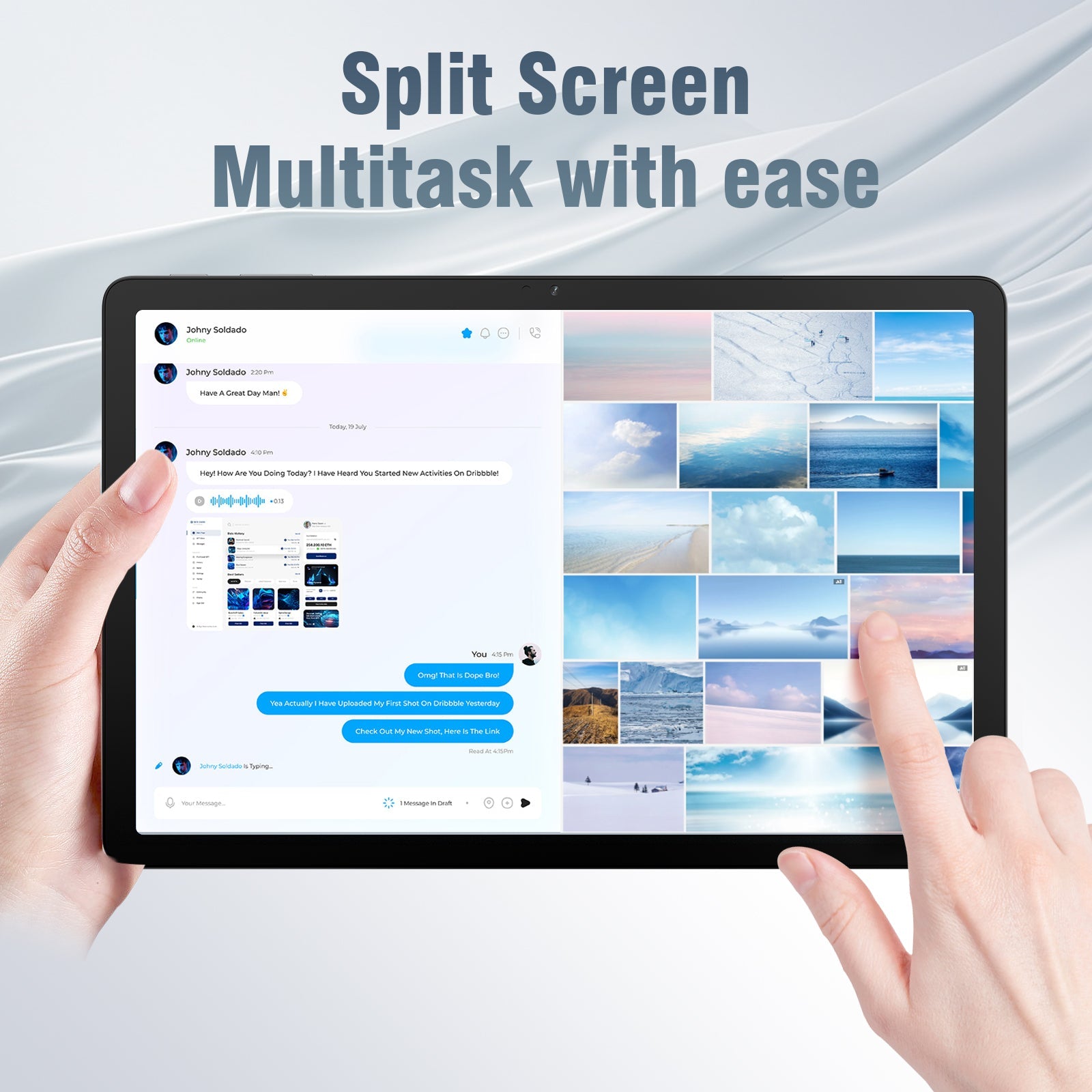DOUNDY MID1110-MS Android 14 Tablet 11 inch Gaming Tablets (8+256GB)