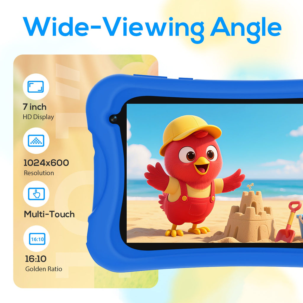 DOUNDY MID7025-AC 7inch Quad-Core Android Kids Tablet 4GB RAM+32GB ROM