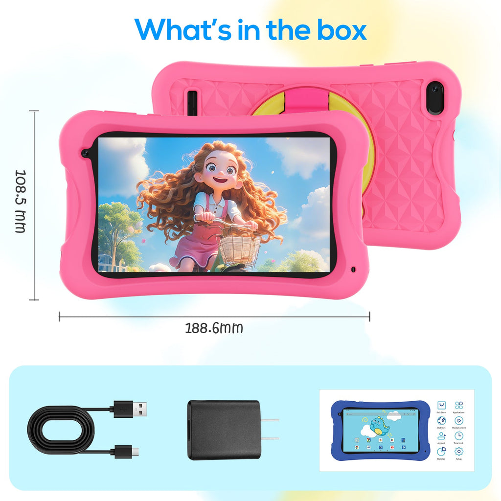 DOUNDY MID7025-AC 7inch Quad-Core Android Kids Tablet 4GB RAM+32GB ROM
