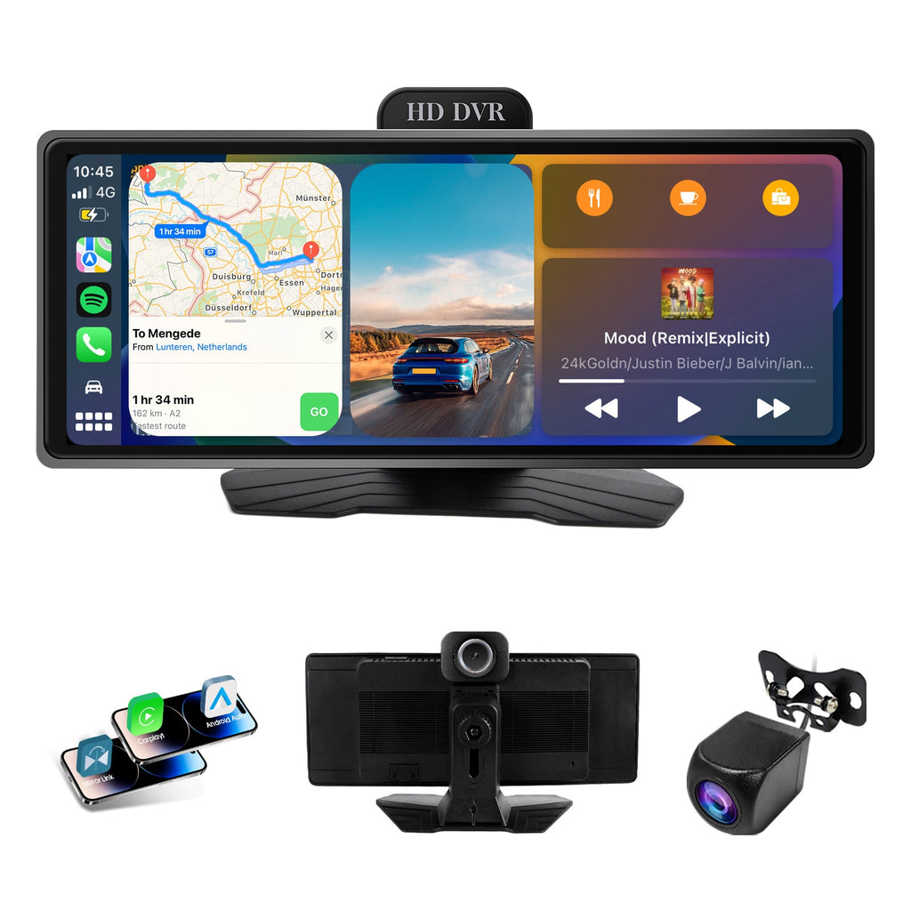 DOUNDY PND1001-AD 9.3" Portable Car Stereo For All Vehicles