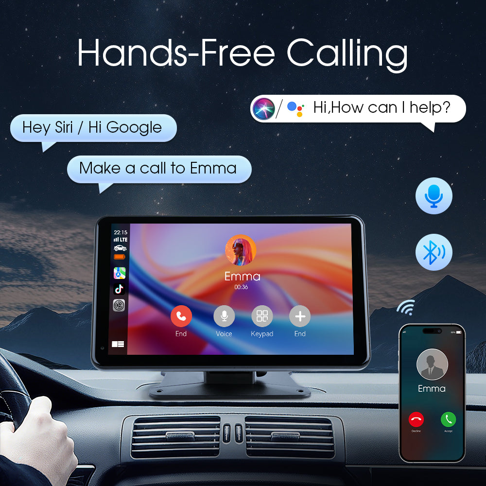 DOUNDY PND7001-AD 7" Portable Car Stereo For All Vehicles